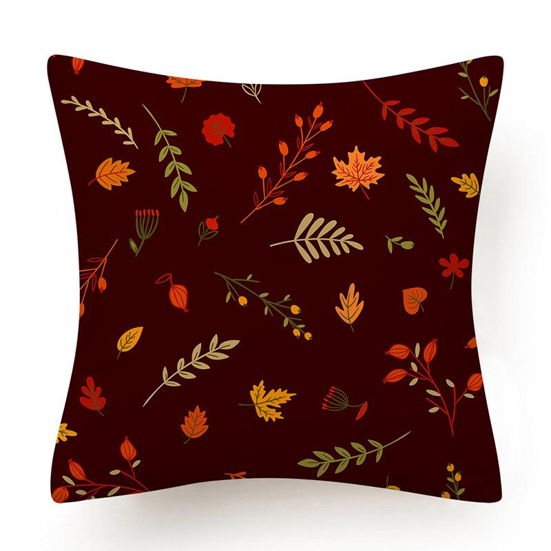 Vintage oil painting style plant print pattern home living room sofa bedroom decoration throw pillow pillowcase