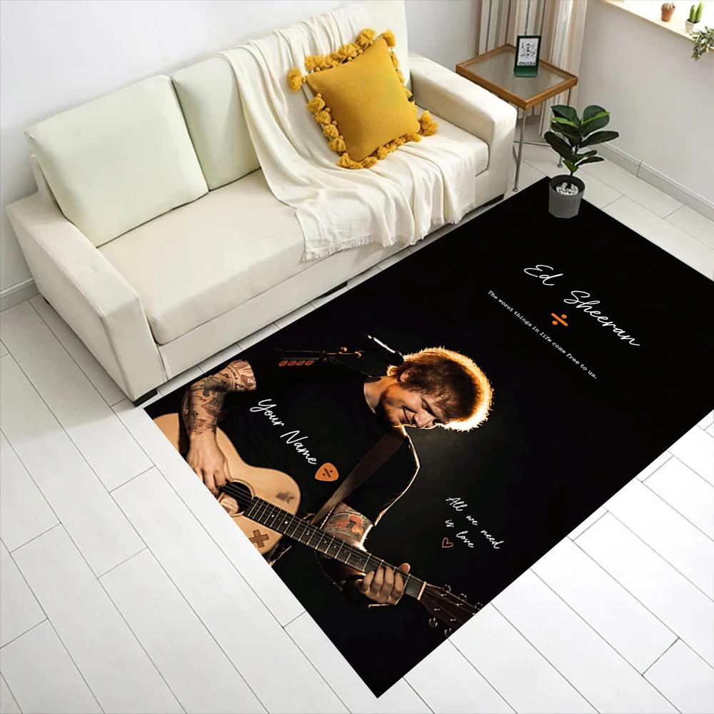 Sheeran Customized Name Floor Rug Office Rug Perfect for Balcony Foyer Entryway Playrooms Antislip Carpet Office home decor Spiritual Gift
