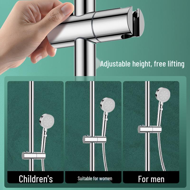 Adjustable 304 Stainless Steel Shower Head Holder & Storage Rack