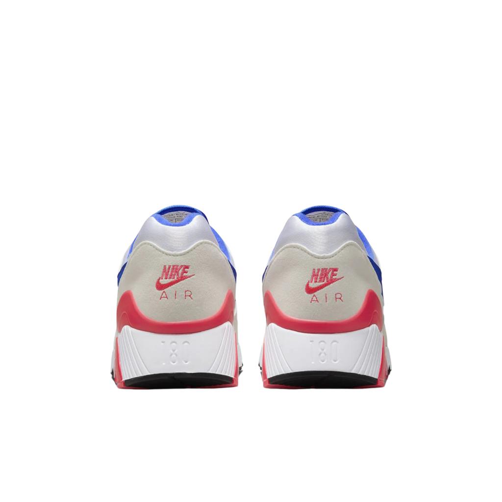 Nike Air Max 180 Ultramarine 2024 Unisex Sneakers White Solar-Red Black FJ9259-100