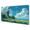 D anime scenery theme large office Mouse Pad Desk Mat with Stitched Edge nonSlip rubber base gamer pc accessories mouse pads
