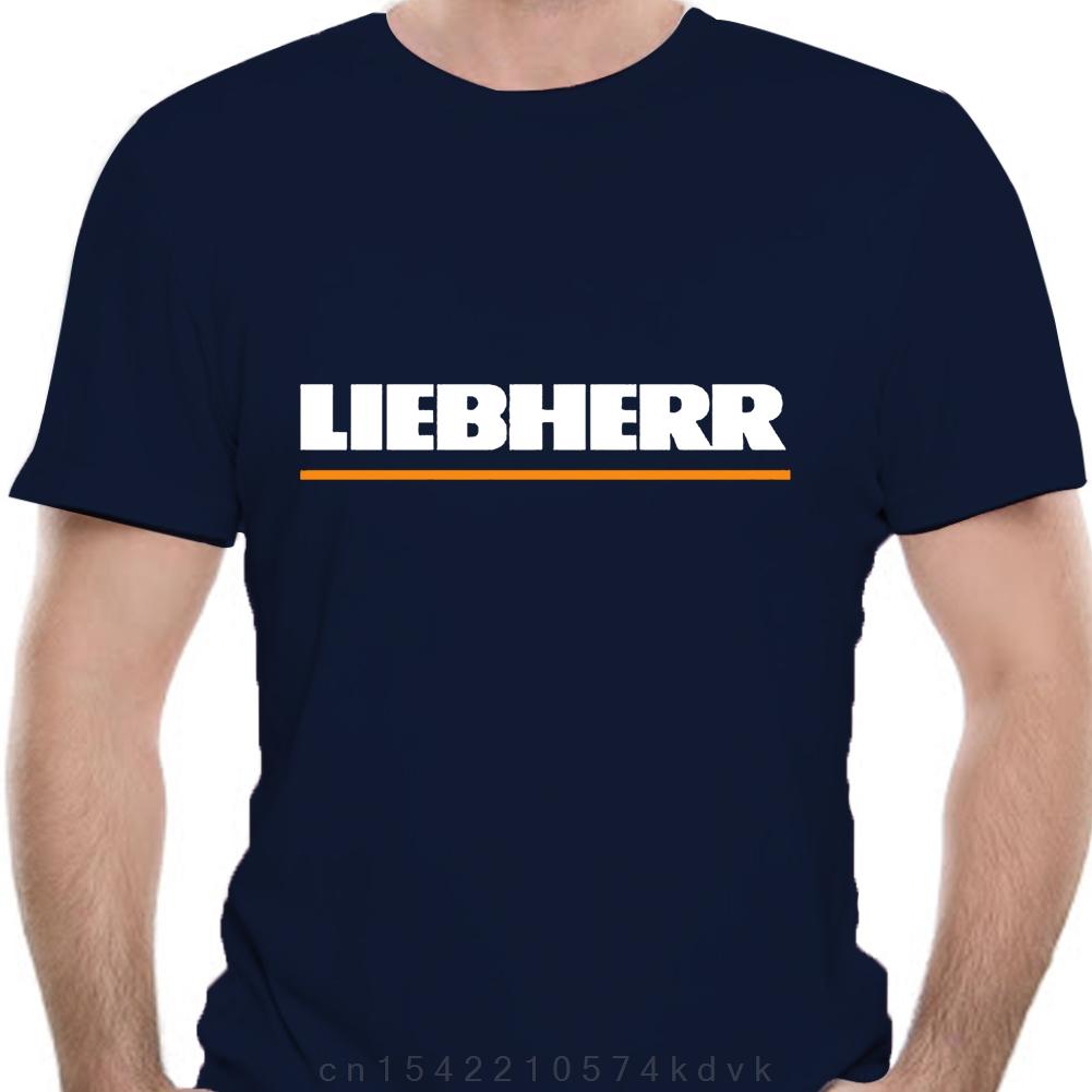 Liebherr Baufahrzeug Kran Schwarzes T-Shirt Unisex