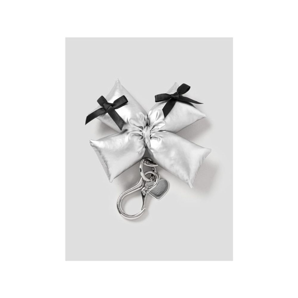 

8SECONDS Ribbon Cushion Keyring Gray (19578ZWY23) Gray (antique silver)