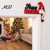 Indoor Holiday Door Sign Christmas Wooden Corner Decor, Festive Gnome/Gingerbread House/Letter Frame Sign, No Unique Gift Idea Drill Topper