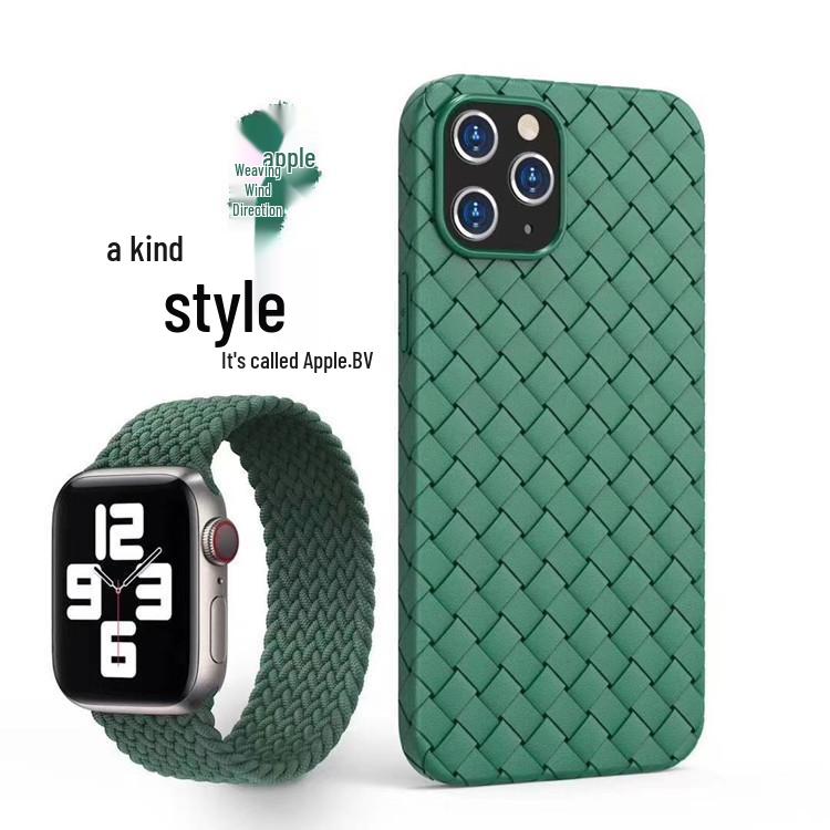 iPhone 16 Pro Max Case: Apple Woven Silicone Anti-Fall Ultra-Thin Protective Cover for iPhone 13-15