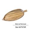 Japanese Style Walnut Wood Leaf Serving Tray