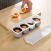 Tea Egg Preserved Fresh-keeping Box Four-lattice Plastic Pickling Egg Box with Lid Home Refrigerator Storage Box Kitchen Tools