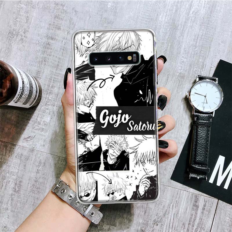 

Чехол для телефона Jujutsu Kaisen Gojo Satoru для Samsung Galaxy S20 FE S10 Plus S21 S22 Ultra S10E S9 S8 S7 Edge J4 + чехол Fundas Samsung S10
