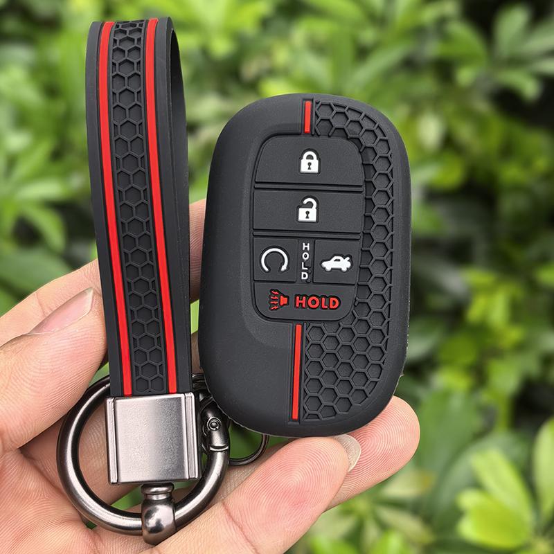 Silikonowe Etui Pokrowiec Brelok na Kluczyk Samochodowy Do Honda Civic 11th Accord CR-V HR-V Pilot Vezel ZR-V 2023-2025 Akcesoria