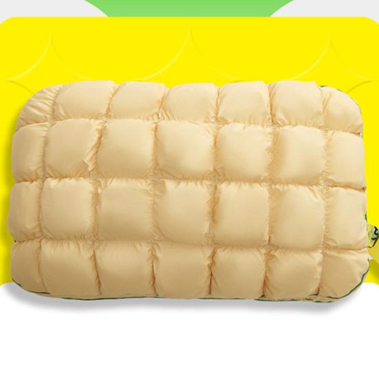 Yousheng Pineapple Bun Pillow, Fluffy Quilted Bed Pillow, Cooling Marshmallow-Soft Pillow for Adults Bedroom Dorm Bed Sleeping