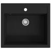 VidaXL Kitchen Sink In Granite Single Bowl Reversible Inset Sink Home 142954