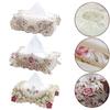 Lace Fabric Tissue Box Cover Pastoral Style Table Runner Fashion Table Tableclot  Home Decor