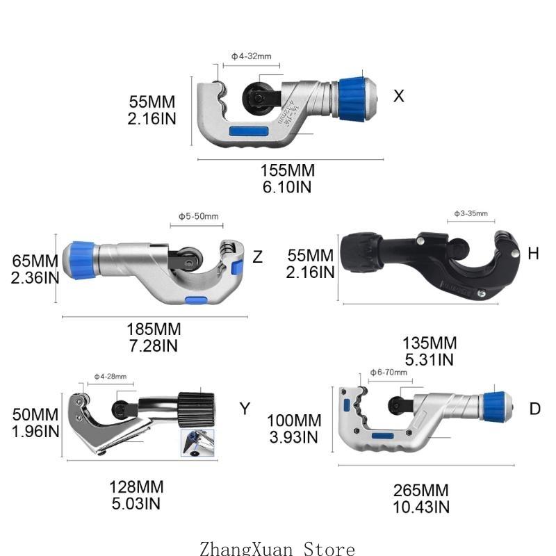 Metal Roller Tube Cutter Bearing Scissor- Pipe Cutter For Coppers Aluminum StainlessSteel Tube Plumbing Cutting 3XUF