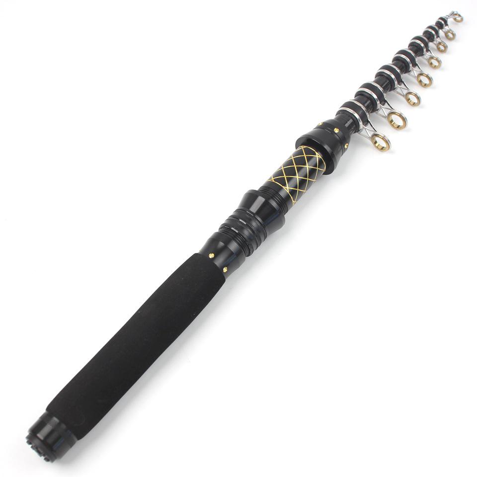 Ultra-compact, Universal High Carbon Fishing Rod for Freshwater & Seawater - Retractable, 28-tone, Long-casting, Ultra-hard.