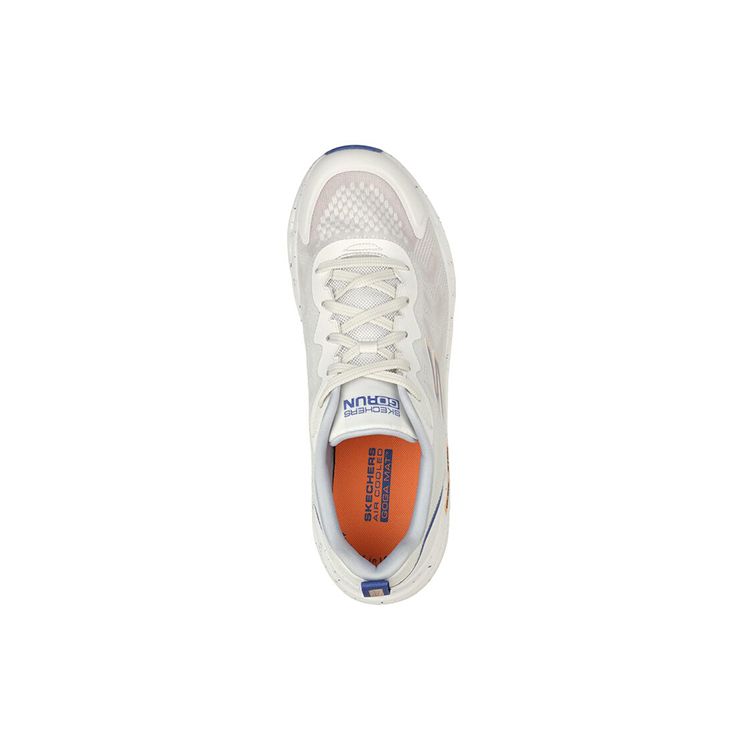 Skechers Go Run Swirl Tech Bubble Fabric Low Top Casual Running Shoes Men Sneaker White 220546-WHT