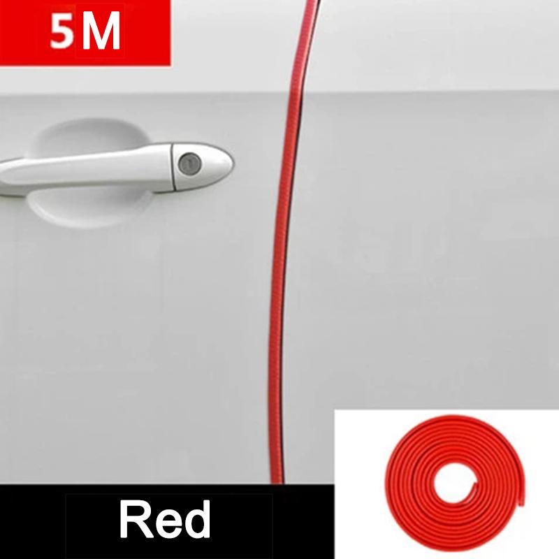5M Car Door Edge Scratch Protector Strips Guard Trim U Type Car Door Protector Anti Collision Strips Car Decor Auto Accessories