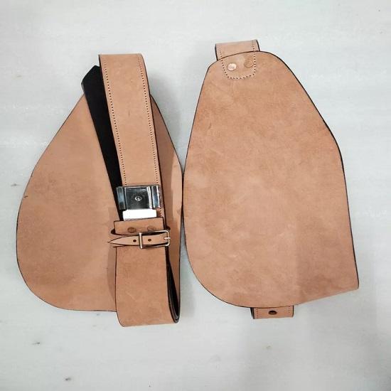 Rough Out Western Leather Horse Saddle Fender Pair Tooled Replacement Fenders.
