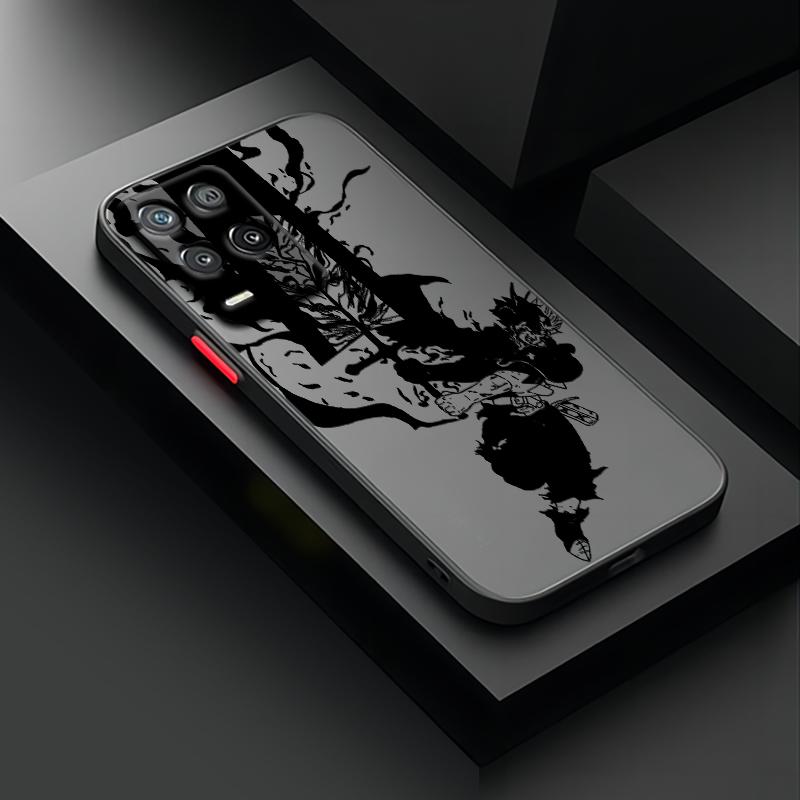 Black Clover Anime Cool For OPPO A98 A96 A94 A93 A78 A77S A76 A74 A73 A72 A57E S A56S Frosted Translucent Phone Case