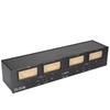 4 Way VU Meter 3 Level Adjustable Gain XLR Switcher Adapter Sound Level Indicator Prise UE