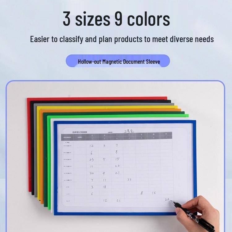 Magnetic Card Holder A435: Durable Plastic Sleeve & Fire Inspection Display. A5 - No Magnet белый