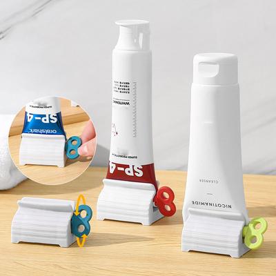 1 Stück Rolltube Zahnpastapresse Zahnpasta Sitzhalter Ständer Drehen Zahnpastaspender für Badezimmer