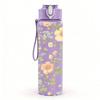 1PC Soft Floral Vintage Print 750ml Color Plastic Sports Water Bottle Leakproof Flip Straw Lid Suitable for Sports Office Home Use