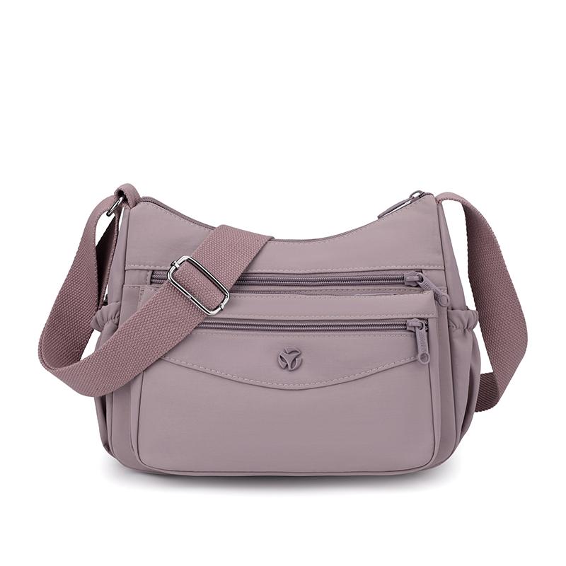 Lightweight Large Capacity Shoulder Bag Water-repellent Nylon Women's Crossbody Bag