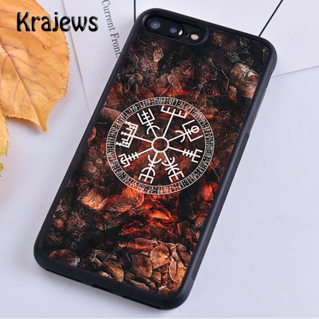 Krajews Viking Vegvisir Odin Nordic Telefon Fall Abdeckung Für iPhone 14 5 SE 6s 7 8 plus XR XS 11 12 13 pro max Samsung S21 S22ultra