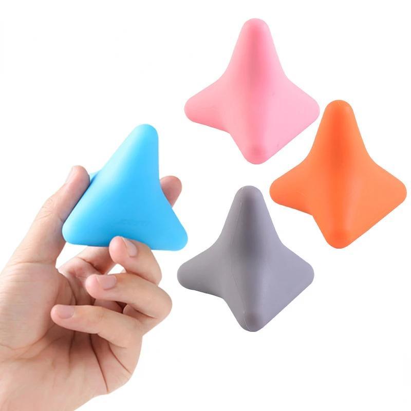 Silicone Massage Cone Triangular Relax Apparatus Ball Psoas Muscle Release Thoracic Spine Back Neck Scapula Foot Yoga Apparatus