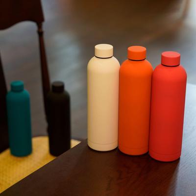750ml Frosted Stainless Steel Sports Thermos Bottle with Narrow Mouth