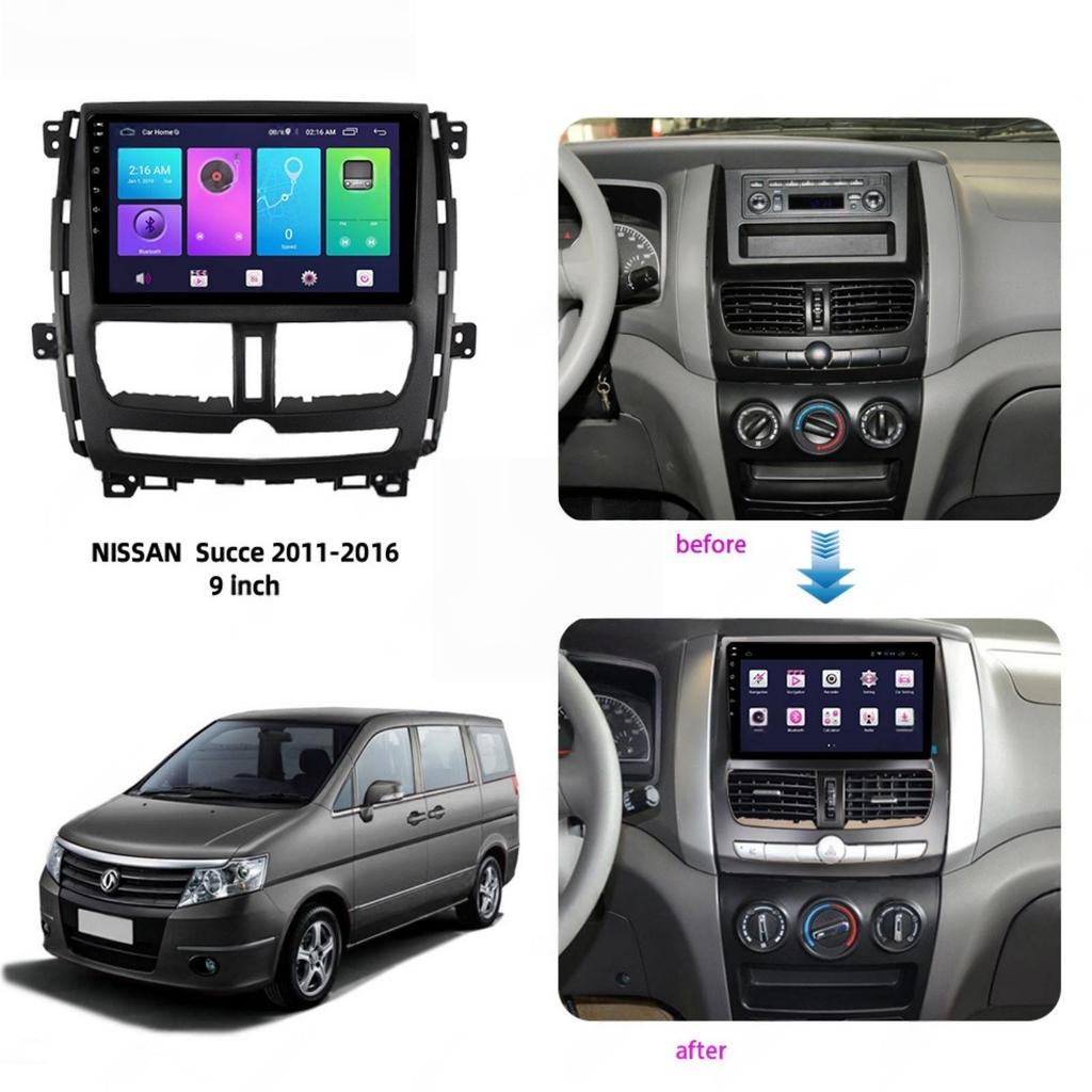 Compatible with 11-16 Nissan SUCCE 9" Navigation Control Panel Face Frame.