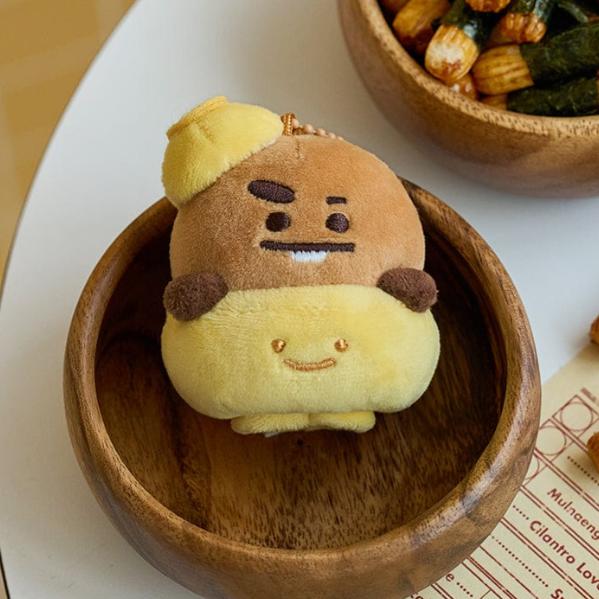 

Брелок для ключей BT21 Welcome Party в форме миски с рисом SHOOKY