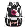 Sailor Moon Cute Anime Printed Student School Bag USB Interface Large Capacity Canvas Bag Computer Bag