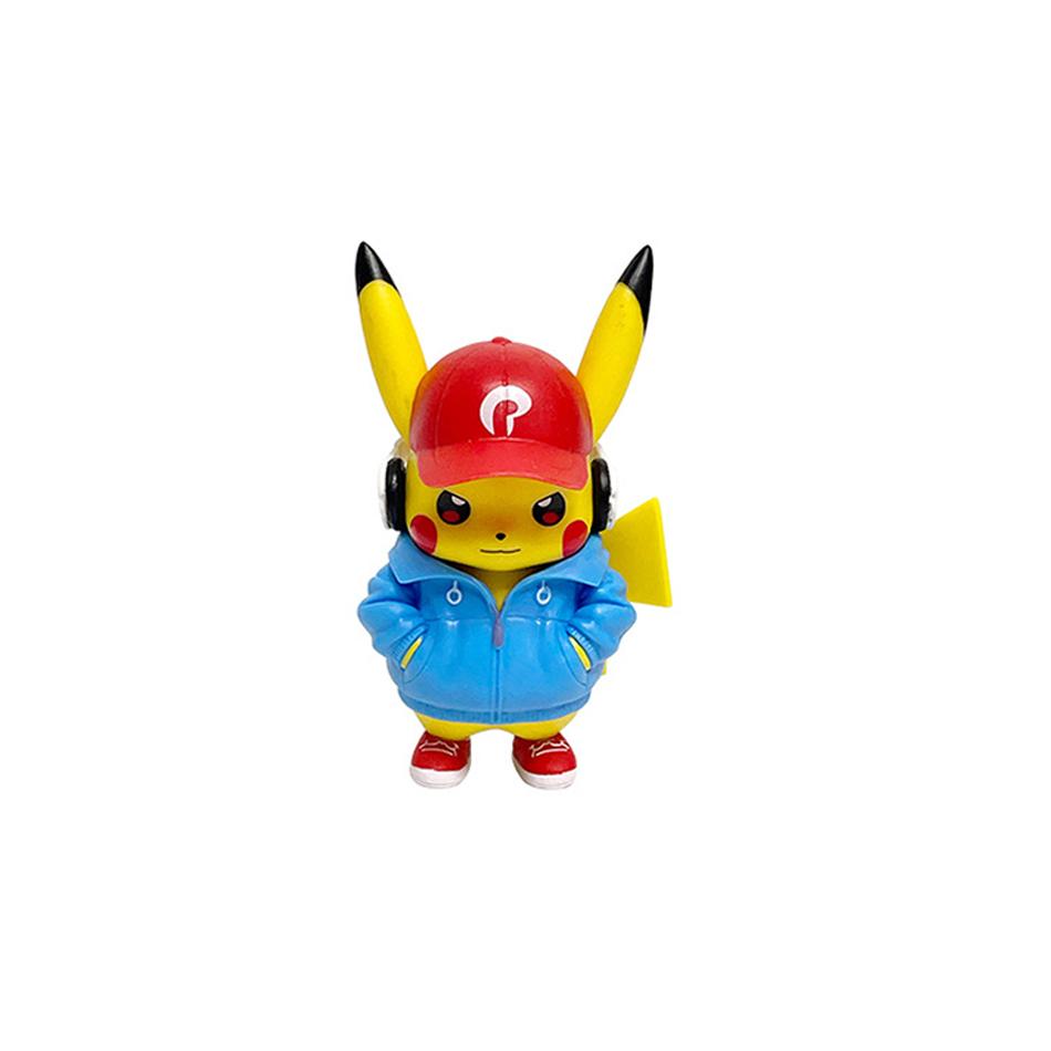 New Pocket Monsters Cartoon Movie Anime Character Pikachu Gengar Mewtwo Gurado Action Model Toy Blind Box Random Trendy Mystery Surprise Collectible