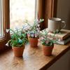 Artificial Moss DIY Glass Bead Potted Plant Kit Mini Beaded Plant Table Decor Kit  Gift Making