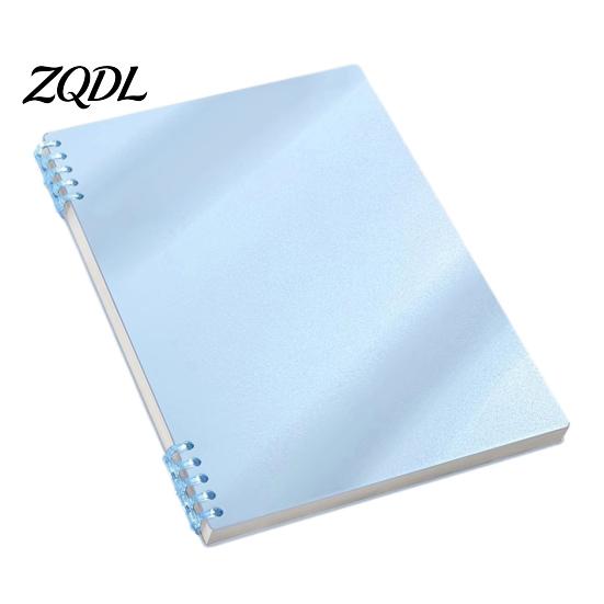 Durable Planner for Home A5 Spiral Notebook, Lined /Horizontal Grid/Blank Inner Page, Multifunctional Writing Pad Morandi Solid Color Cover Sketchbook