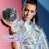 10pcs Mirror Disco Ball Costume Necklaces 70s Disco Party Necklaces for Home Decorations 1.57 Inches Stage Props Game Accessories Party Favor