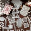 Vintage Lace Pattern Pet Sticker Book For Hand Account Diy Scrapbook Decoration