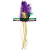 Mardi Gras Costume Sequins Headband for Carnival Party Festival Props Feather Hairband Friend Gathering Props Headdress