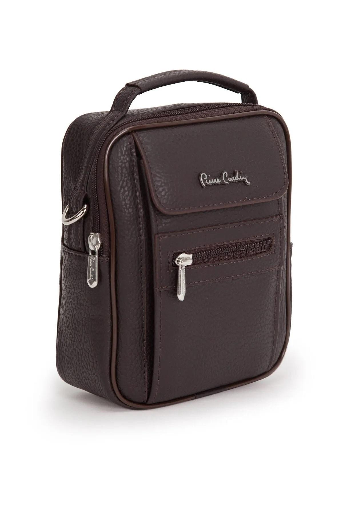 

Оригинальная роскошная мужская сумка Pierre Cardin Brown 01Pc001422, коричневая сумка-мессенджер