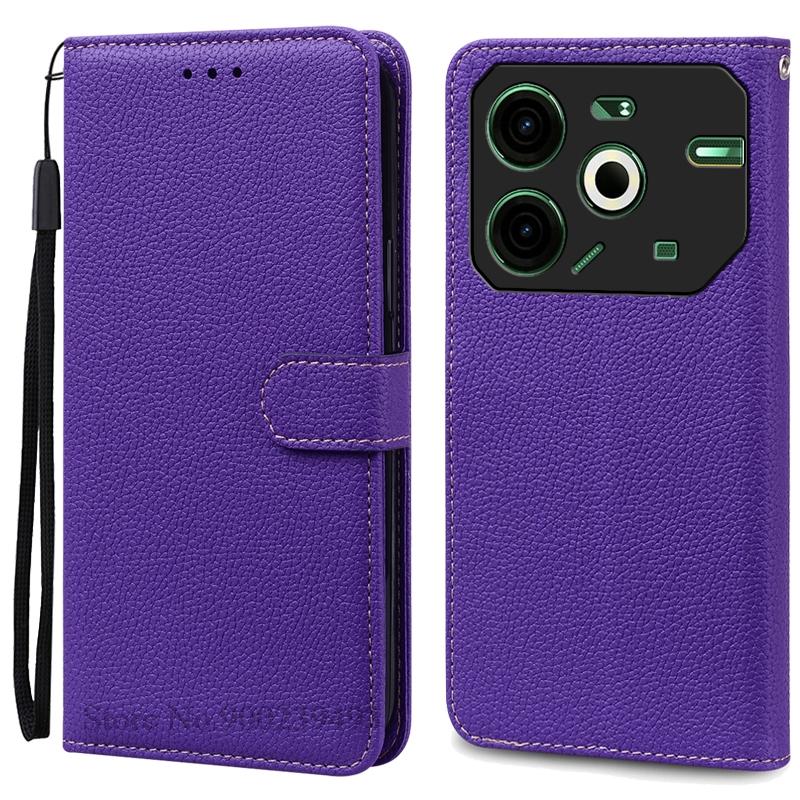 

Чехол Pova 6 Neo для Tecno Чехол Pova 6 Neo Кожаный чехол-кошелек для Techno Pova 6 Neo Чехол Pova Neo 6 Чехол для телефона Fundas Tecno Pova 6Neo (4G) темно-фиолетового