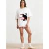 Oversized T-Shirt Black Cat Graphic Print I Have Miss Emaggie CF Statement Design Casual Streetwear Fashion Top Women Summer Outfit