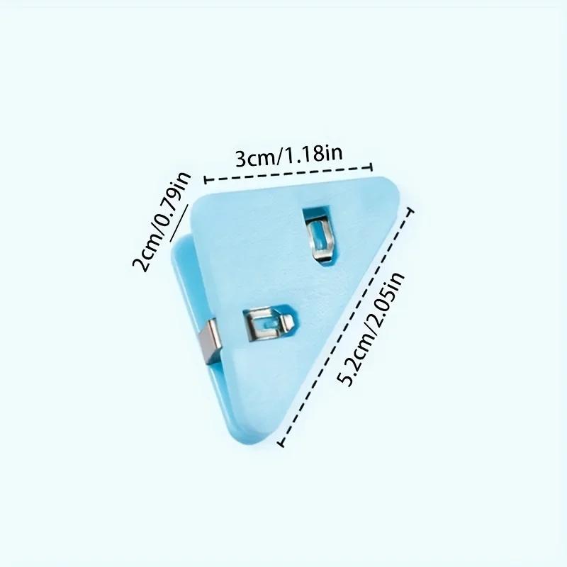 5/10pcs Triangle Clip Office Stationery Book Holder Paper Acrylic Pp Folder Storage Materials Bills Folder Desk Organizers
