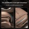 New Car Seat Cushion Waist Cushion for Most Cars Breathable and Ventilated Nappa Leather All Season Seat Cushion