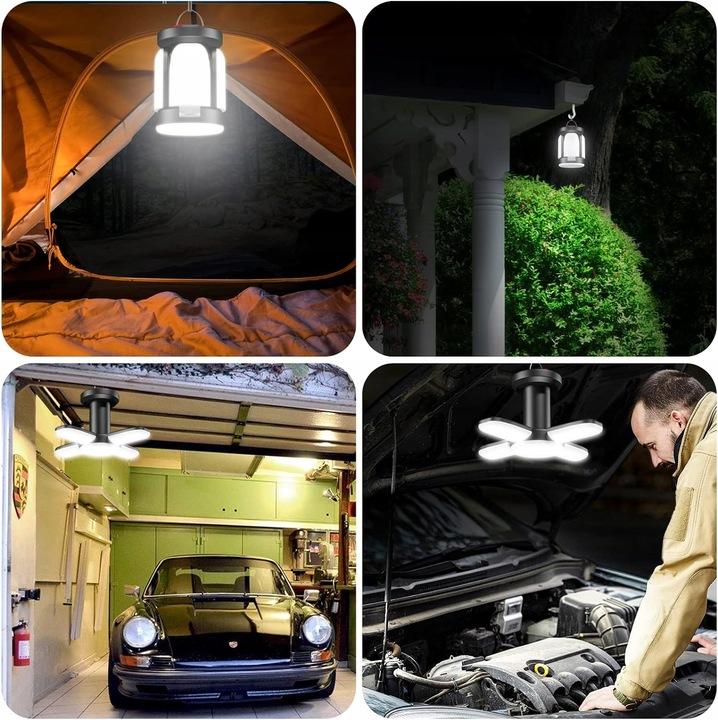 Solarna Lampa Kempingowa Led, Bateria 4500 Mah, 1000 Lm, Pieszych Wycieczek