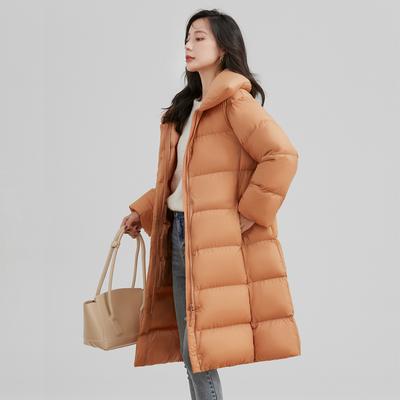 Women Solid Long Oversize Parkas Thick Winter Female Warm Elegant Coat Loose Jacket with Big Pockets