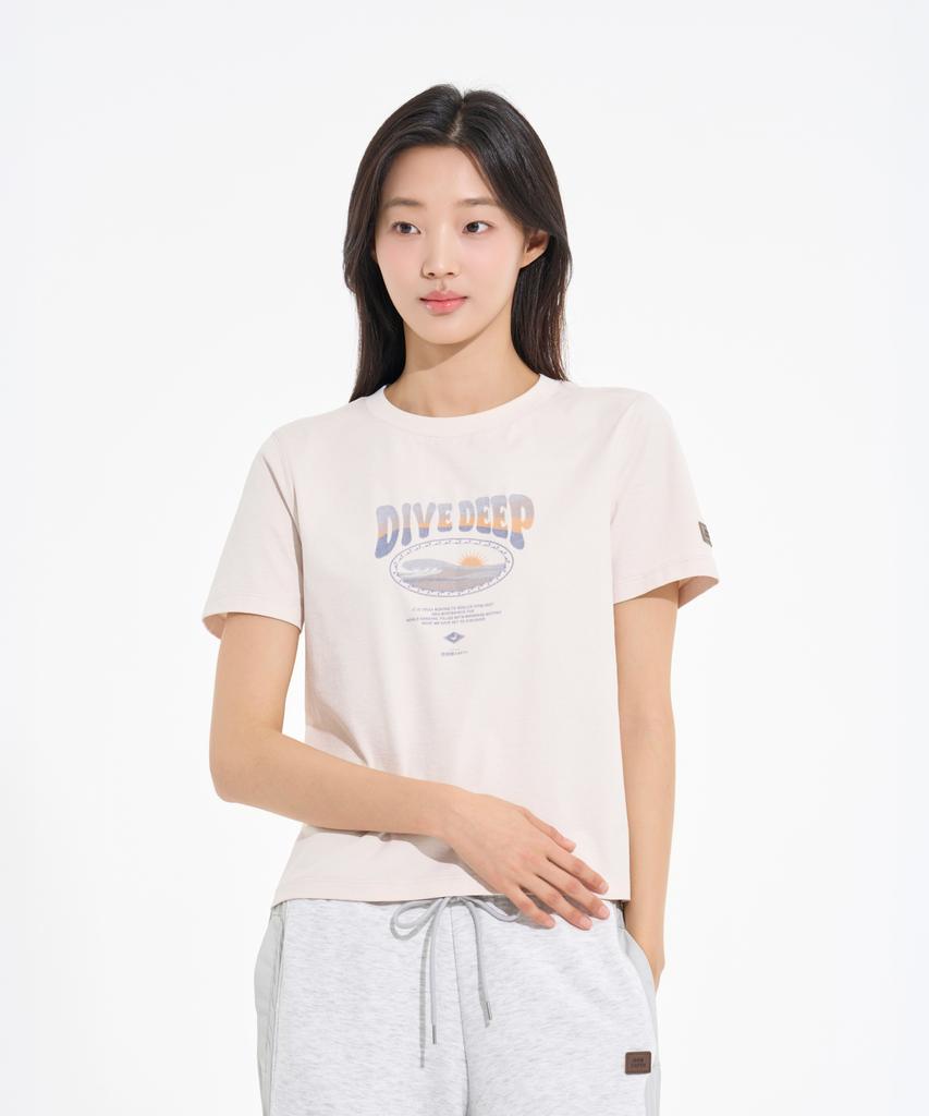 BBC EARTH Women'S Ocean Policott T-Shirt Ivory