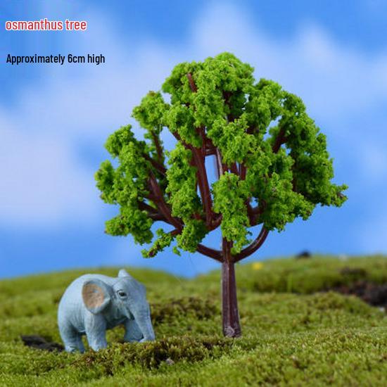Decorative Miniature Trees & Succulents for Landscaping: Mini Fruit, Willow, Golden Leaf Trees, Moss Micro Landscape DIY Materials