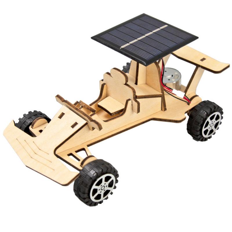 DIY Solar Racing Kindergarten Pupils Handmade Toys Technology Gift Small Making Teaching Aware