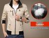 Men's Washed Cotton Stand Collar Jacket - Youth Style Outerwear